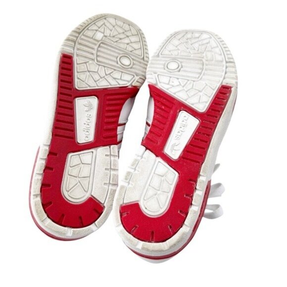 adidas Originals Rivalry Low Leather Sneaker Unisex Red White Size Youth 5.5 - Picture 8 of 12